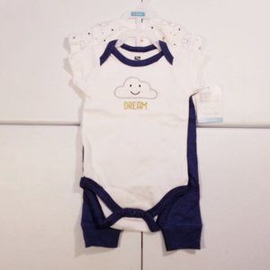 Hudson Baby 3 Piece Layette Set